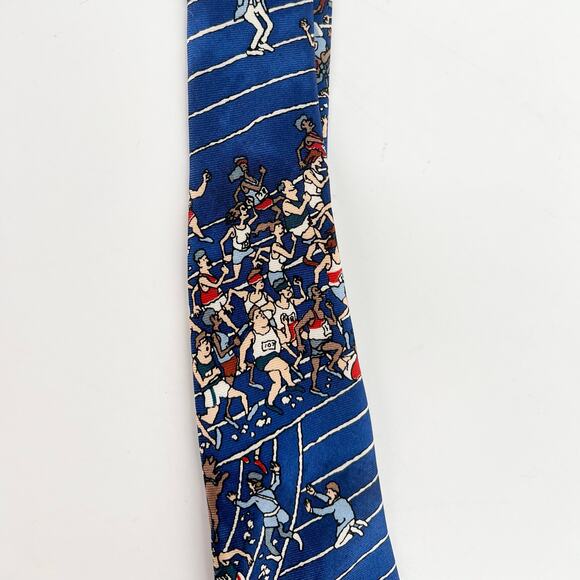 90s Where’s Waldo neck tie marathon runners 1990s vintage - Picture 7 of 7